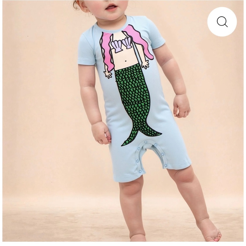 Stella McCartney Kids Blue Mermaid One Piece